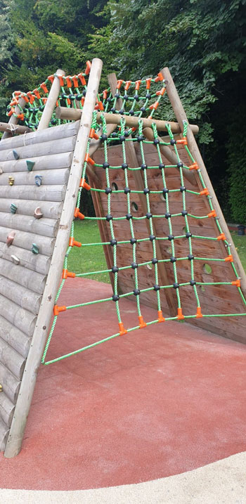 Çocuk tırmanma ağı polipropilen çelik halatlı bağlantı aparatlı 20x20-25x25 göz ARTİKEL079