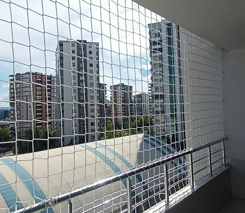 Balkon ağı 1-2-3-4-6 mm2x2-4x4-6x6göz polyester-polyemit-polipropilen ARTİKEL 076